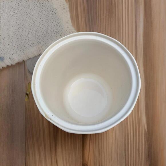 Vintage Pfaltzgraff White Blue Perennial Stoneware Cottage Collection Vase 2-506 - Picture 3 of 11